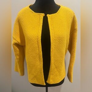 Babaa‎ 100% Spanish Cotton Yellow Knit Sweater Designer